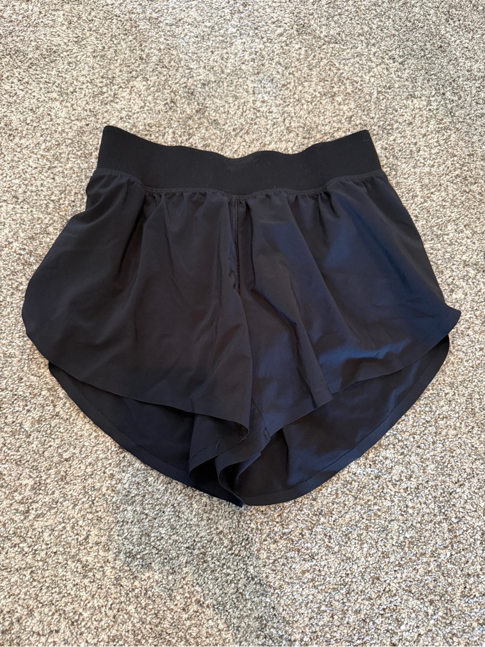 CRZ Women’s Black Layered Flow Shorts (Fast and Free Dupe)